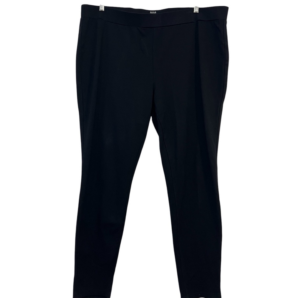 Ana Womens Black Super Soft Plus Size Yoga Pants Size 2X